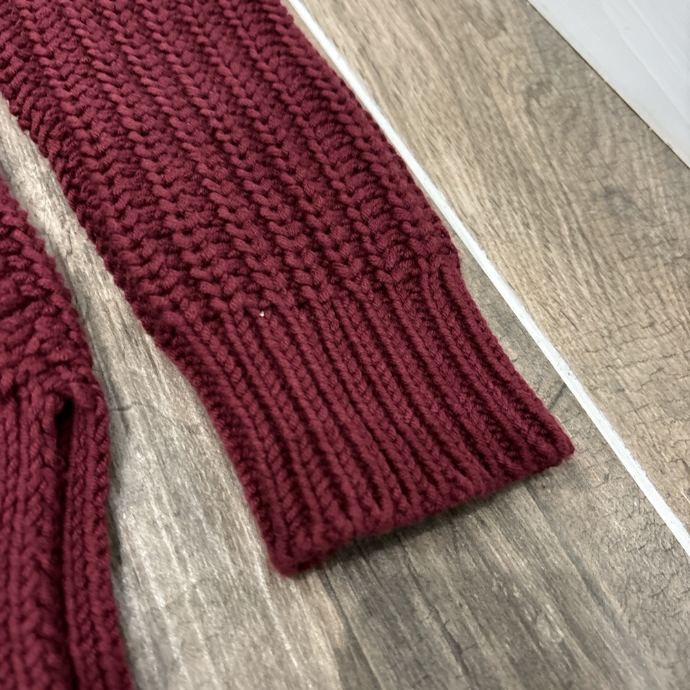 Nautica burgundy cable knit sweater - Picture 7 of 7